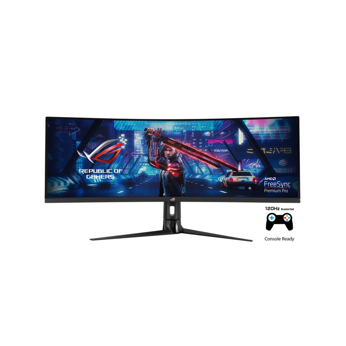ASUS Monitor 49 AS XG49VQ UHD VA 144Hz, Curved ROG Strix