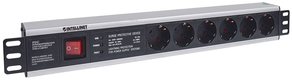 Razvodnik napajanja Intellinet PDU 19" 1.5U Rackmount 6 x šuko, 3m