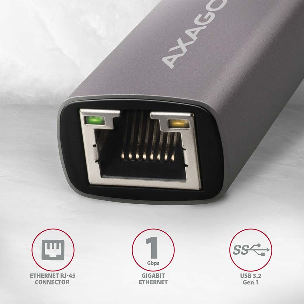 Kabl Adapter Axagon ADE-TRC USB C 3.2 -> Gigabit Ethernet
