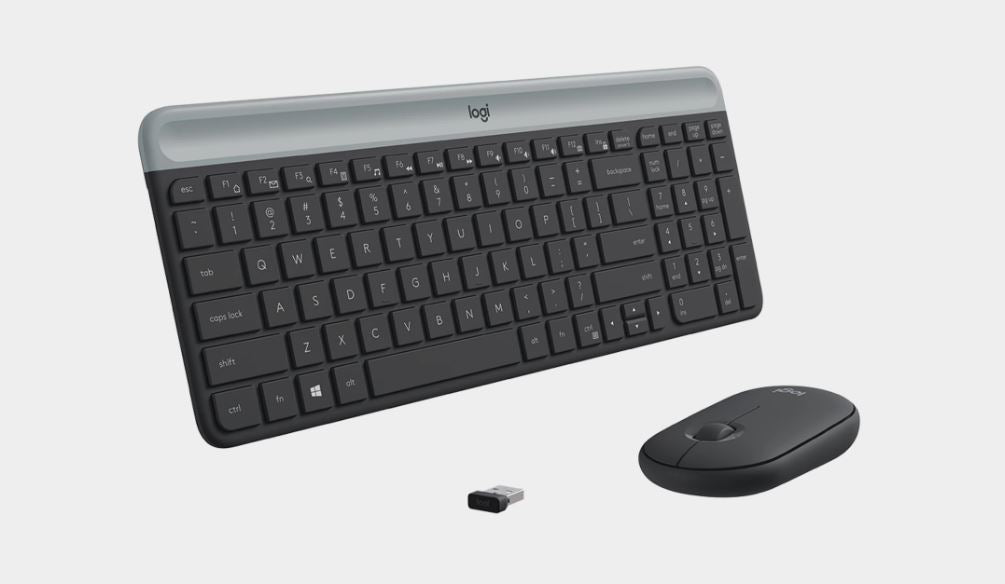 Logitech Tastatura + miš LOG MK470 Slim Wireless Crna US