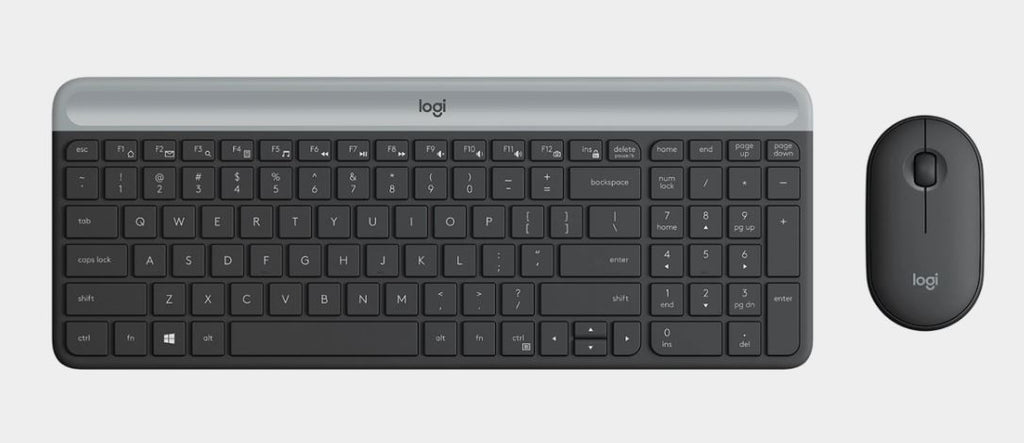 Logitech Tastatura + miš LOG MK470 Slim Wireless Crna US