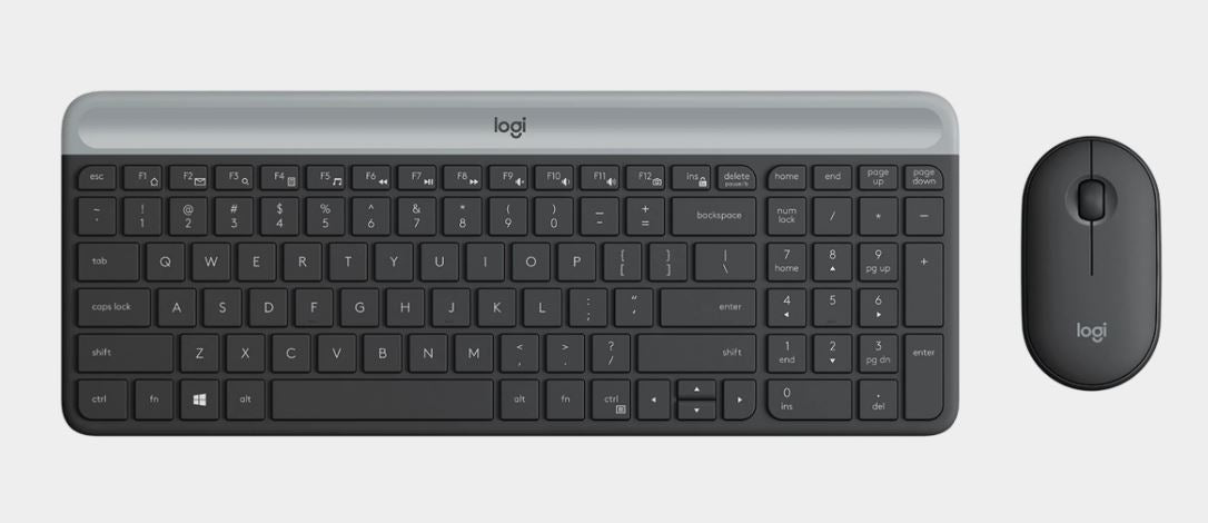 Logitech Tastatura + miš LOG MK470 Slim Wireless Crna US