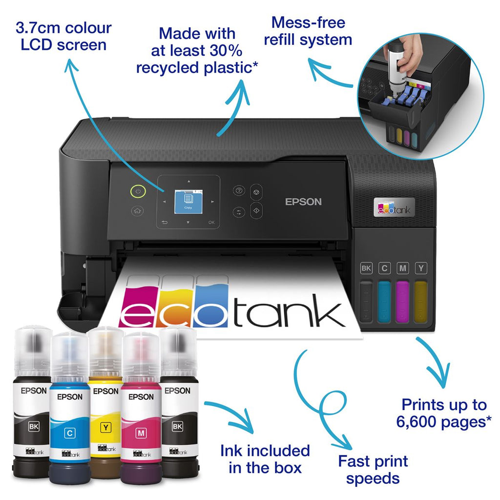 Multifunkcijski štampač Printer Epson multifunkcijski INK EcoTank L3560 wifi Black