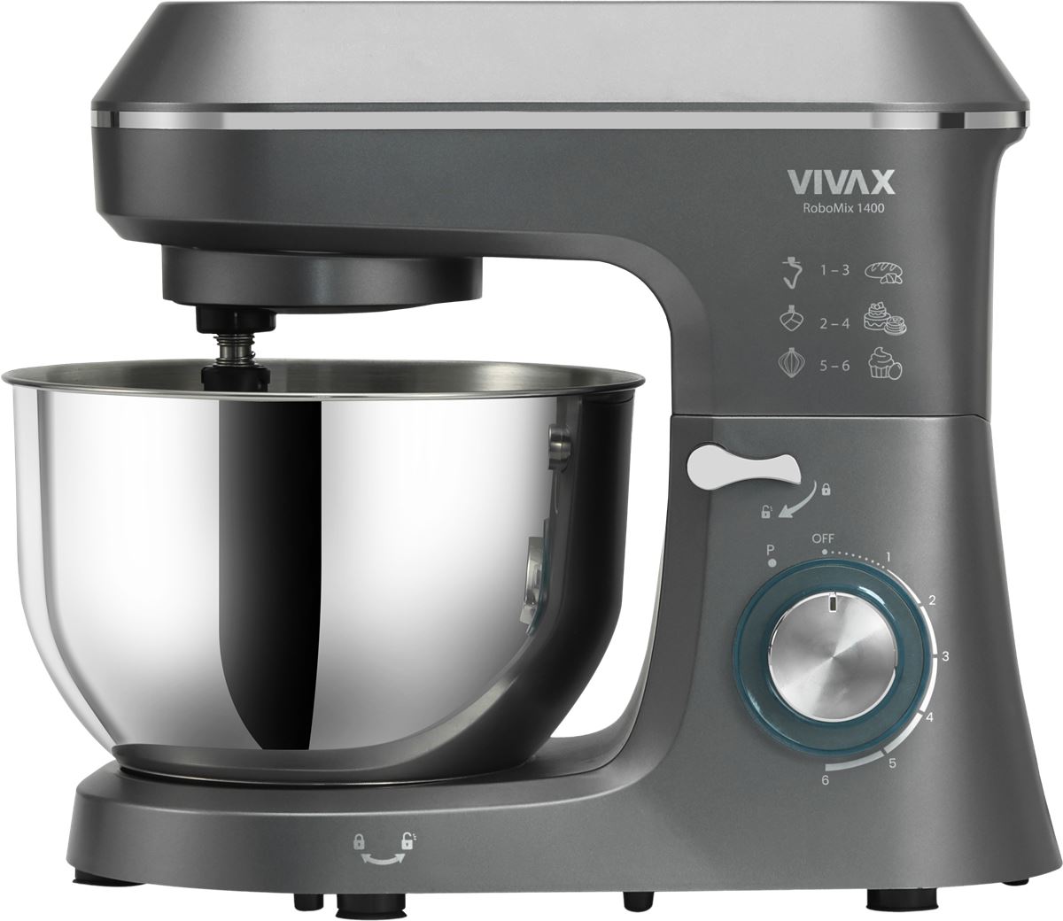 Mikser VIVAX HOME kuhinjski robot RM-61400SX