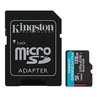 Memorijska kartica SD MICRO Kingston 128GB Canvas Go! Plus + ADP SDCG4/128GB