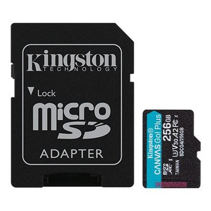 Memorijska kartica Kingston SD MICRO 256GB Canvas Go! Plus + ADP SDCG4/256GB