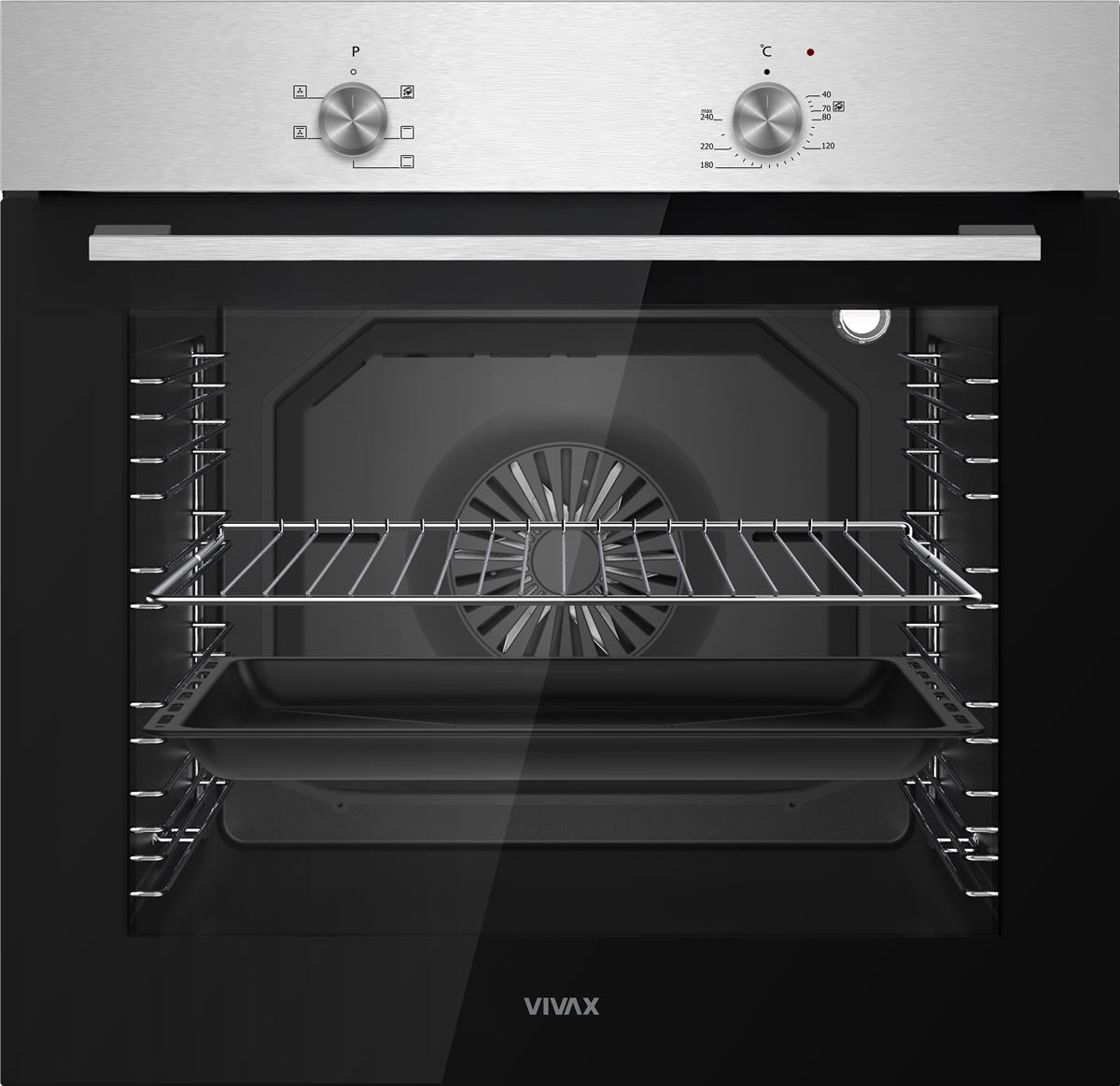 Ugradna pećnica VIVAX HOME ugradbena rerna BO-806BFM X