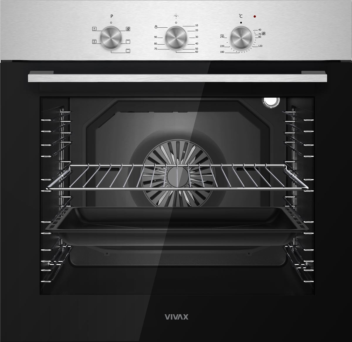 Ugradna pećnica VIVAX HOME ugradbena rerna BO-806BFTM X