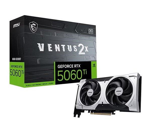 Grafička kartica MSI RTX 5060Ti 8G VENTUS 2X OC PLUS