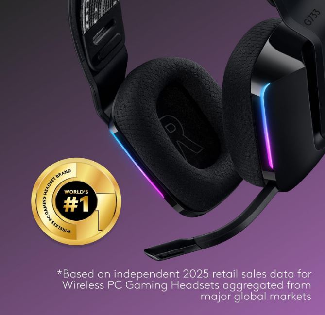 Slušalice Logitech Gaming G733 Black