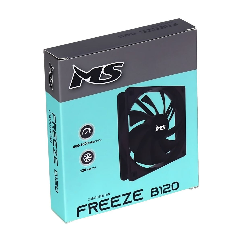Hladnjak za Kućište MS FREEZE B120 crni fan