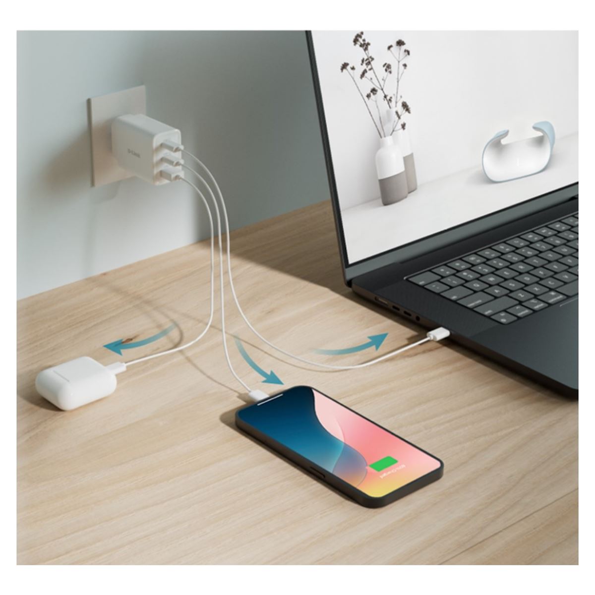USB hub D-Link DCP-651 65W GaN Charger