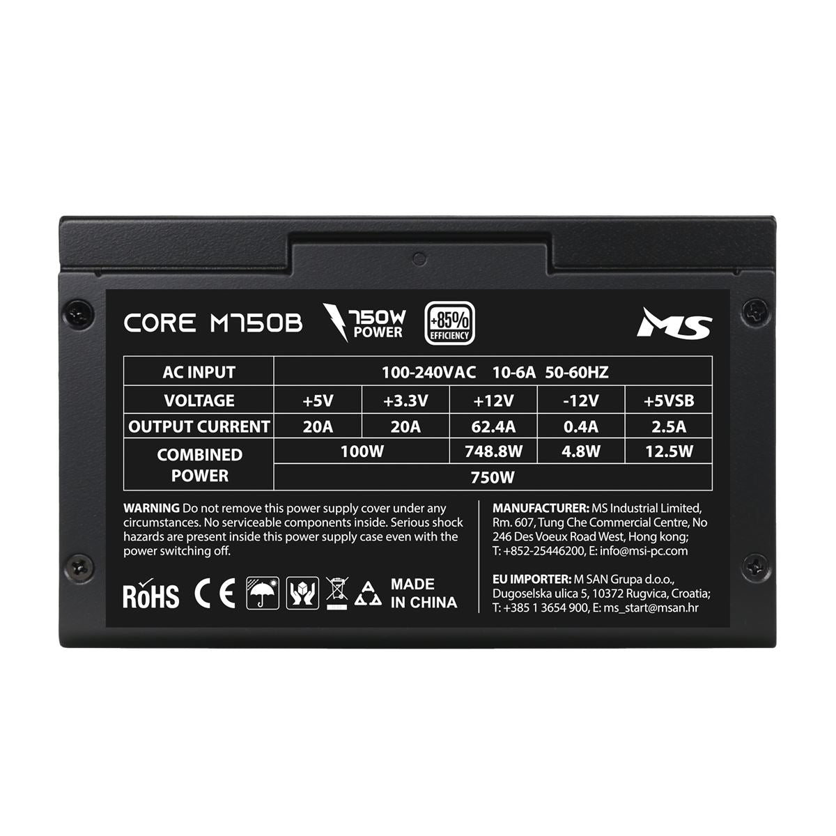 NAPAJANJE MS CORE M750B ATX3.1