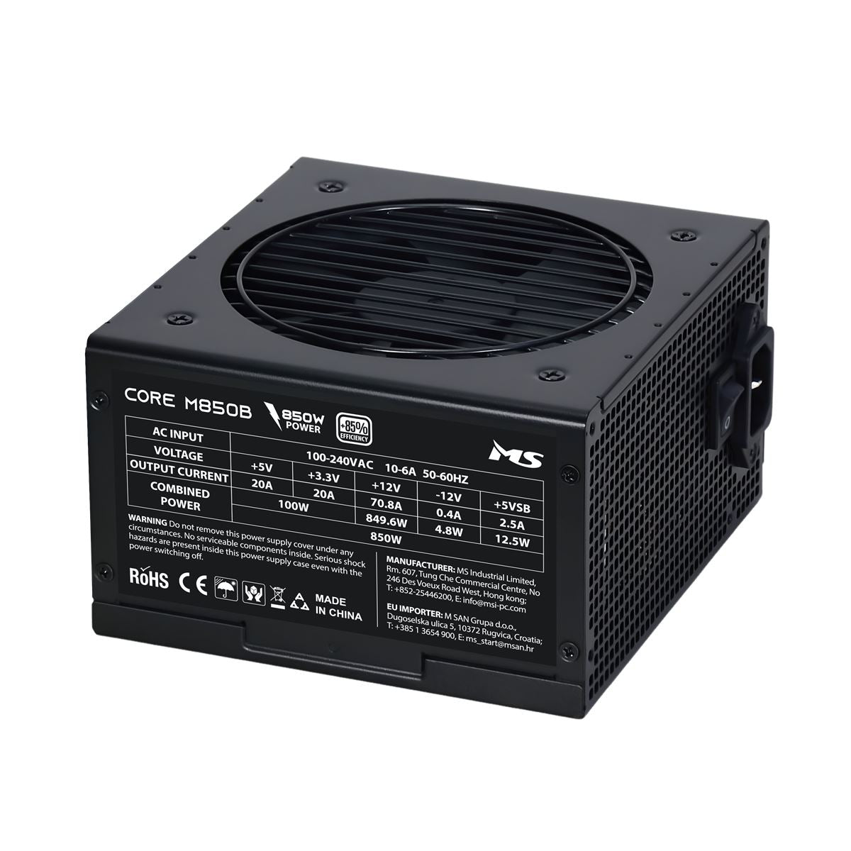 NAPAJANJE MS CORE M850B ATX3.1