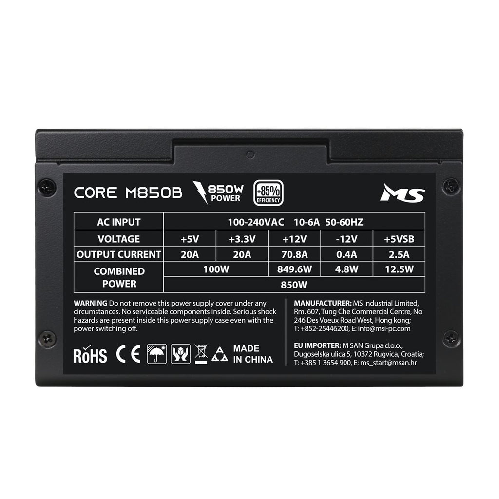 NAPAJANJE MS CORE M850B ATX3.1