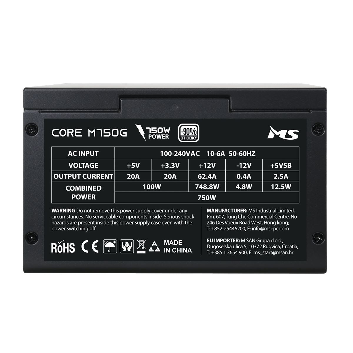 NAPAJANJE MS CORE M750G ATX3.1