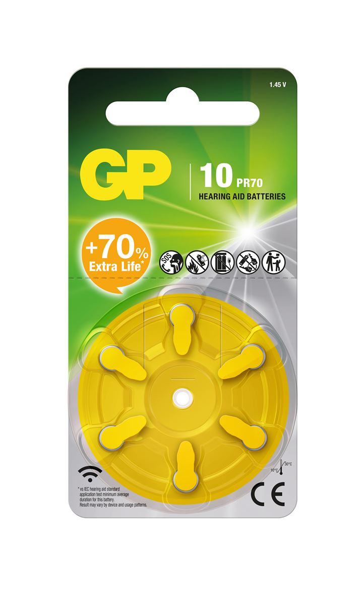 Baterijski uložak GP baterije ZA10F-ELTD6 Zinc Air Button