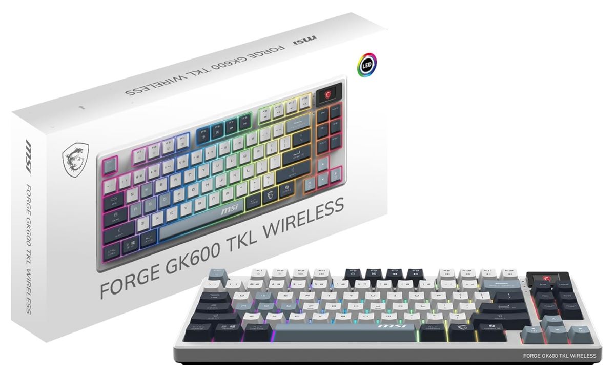 Tastatura MSI FORGE GK600 TKL W SKY US