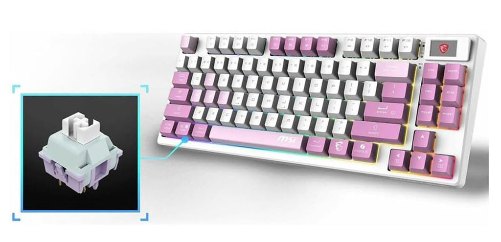 Tastatura MSI FORGE GK600 TKL W VIOLET US