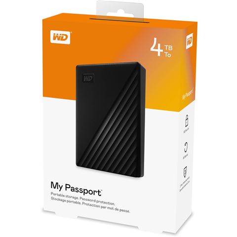 Eksterni disk Western Digital Eksterni WD My Passport Black 4TB 2,5" WDBPKJ0040BBK-WESN