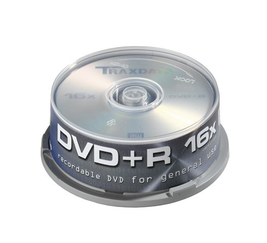 DVD mediji TRAXDATA OPTIČKI MEDIJ DVD+R 16X CAKE 25