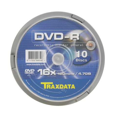 DVD mediji TRAXDATA OPTIČKI MEDIJ DVD-R 16X CAKE 10