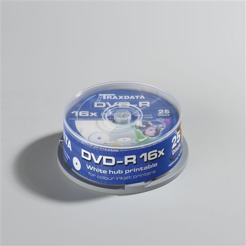DVD mediji Traxdata DVD-R PRN F CAKE 25
