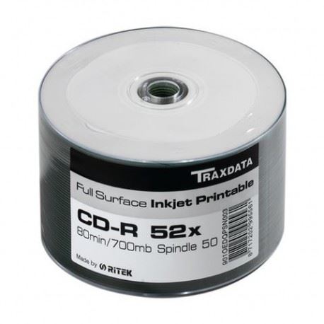 CD mediji Traxdata CD TRX CD-R PRN SP50 WHITE