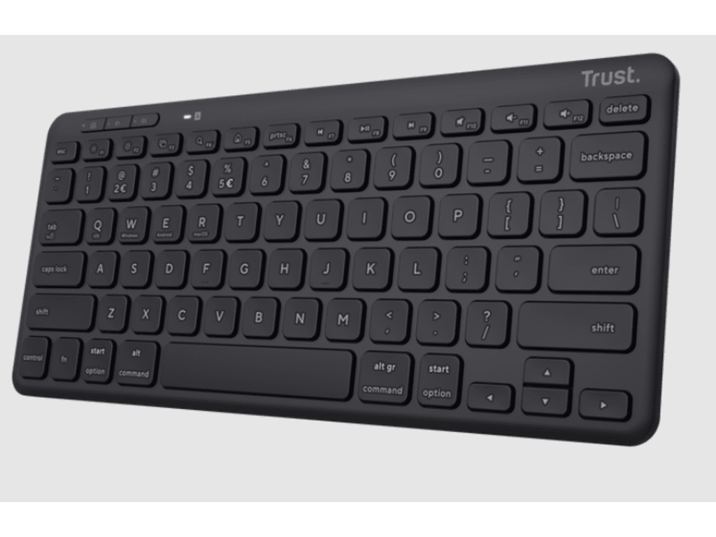 Trust Lyra wireless tastatura, USB 1.1, RF 2.4GHz, Bluetooth 5.0, US layout