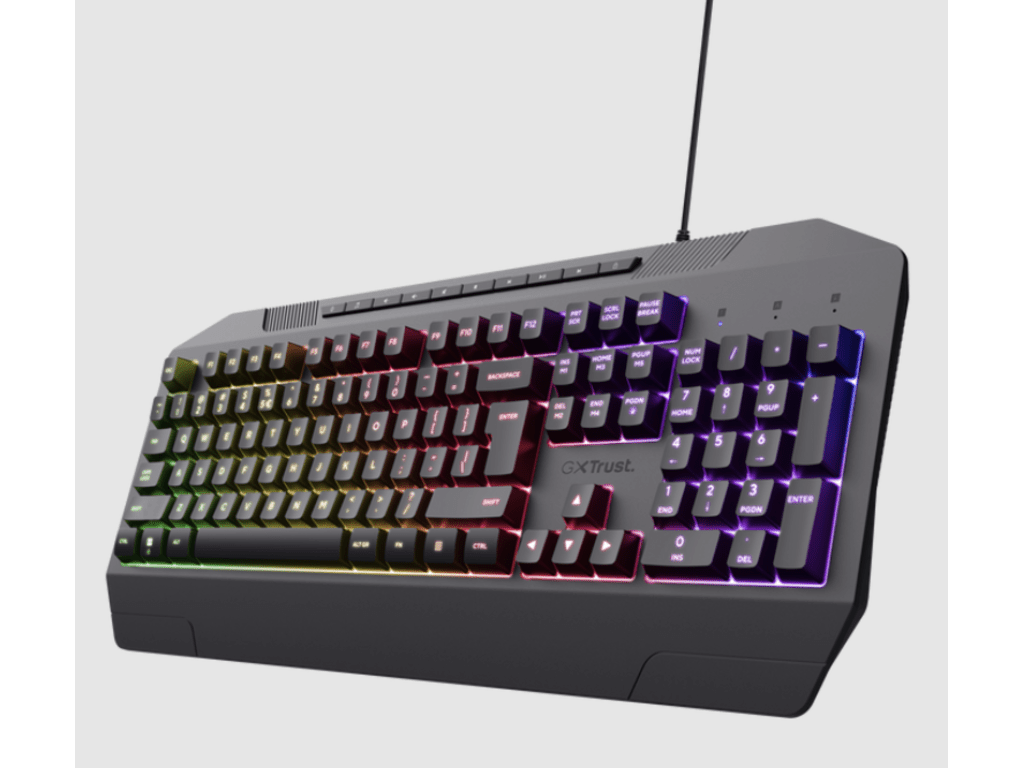 Trust GXT 836 EVOCX gaming tastatura, RGB, žičana, USB 2.0, full-size