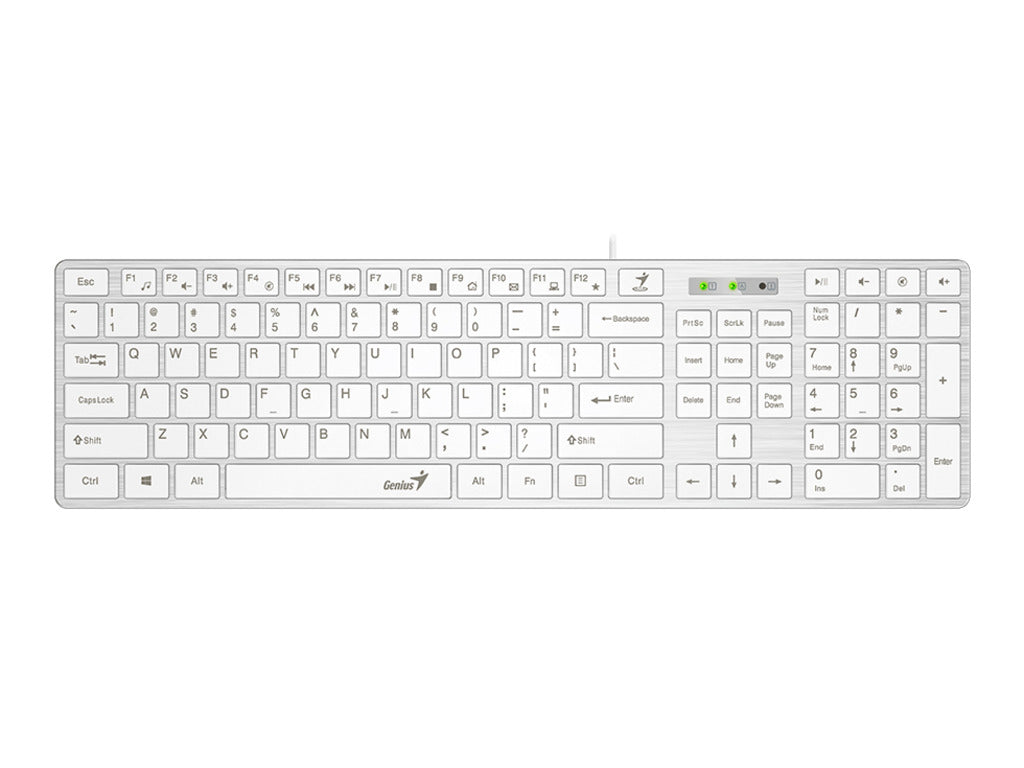 Genius SlimStar 126 tastatura USB veza, low-profile tipke, bijela