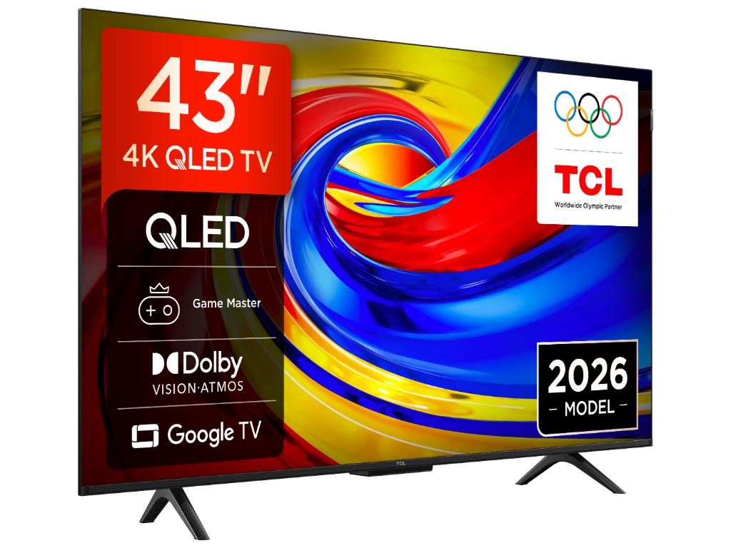 TCL 43"P7L 4K QLED Google TV 60Hz, VRR, Dolby Armos