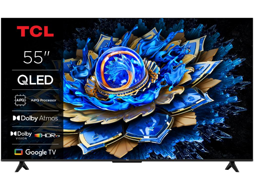 TCL 55"T69C 4K QLED Google TV 60Hz (120Hz FHD), Dolby Atmos