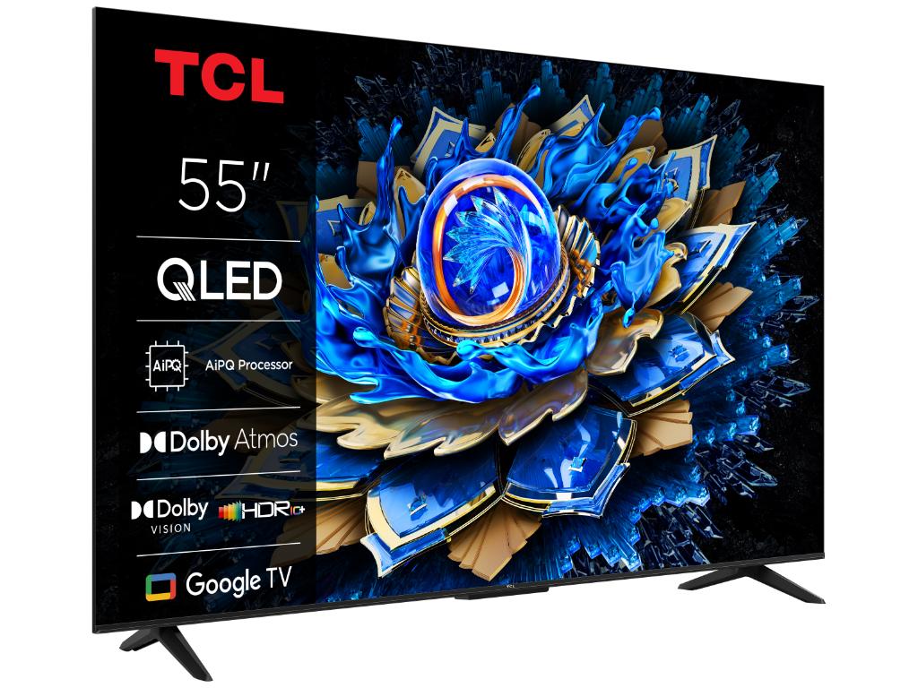 TCL 55"T69C 4K QLED Google TV 60Hz (120Hz FHD), Dolby Atmos