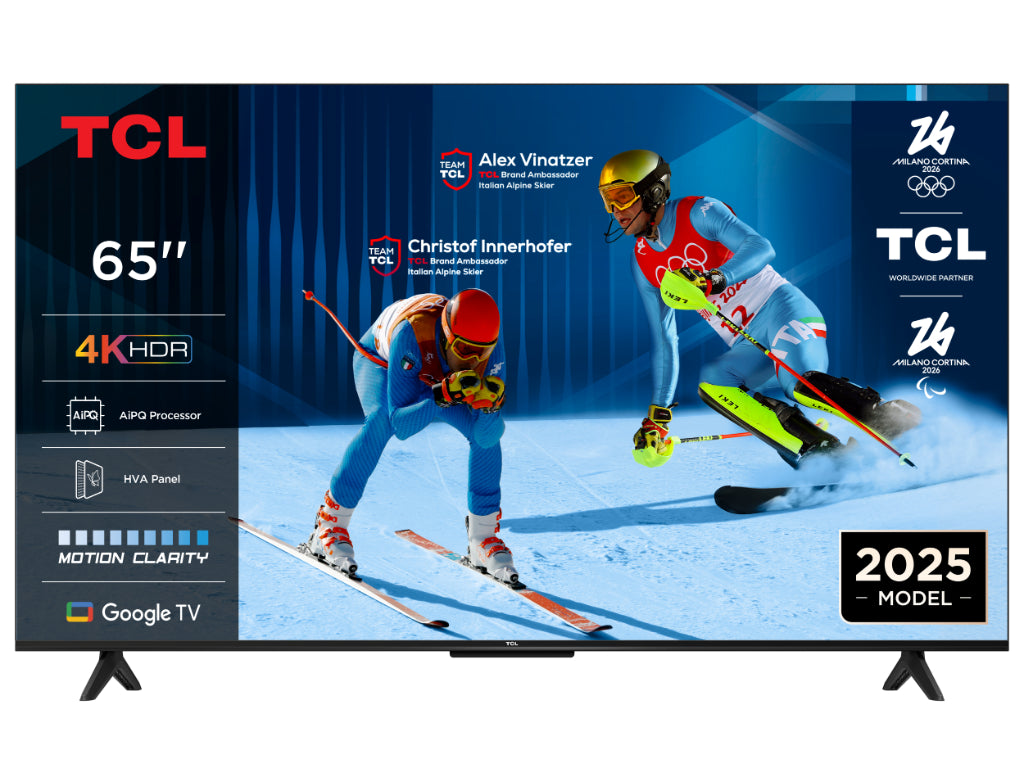 TCL 65"V6C 4K TV Google OS HDR10 HVA Panel Motion Clarity Dolby Audio
