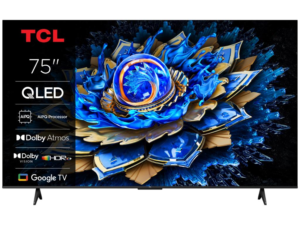 TCL 75"T69C 4K QLED Google TV 60Hz (120Hz FHD), Dolby Atmos