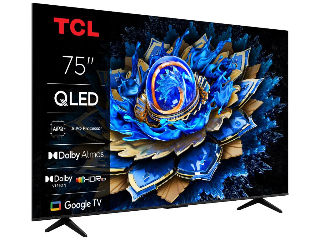 TCL 75"T69C 4K QLED Google TV 60Hz (120Hz FHD), Dolby Atmos