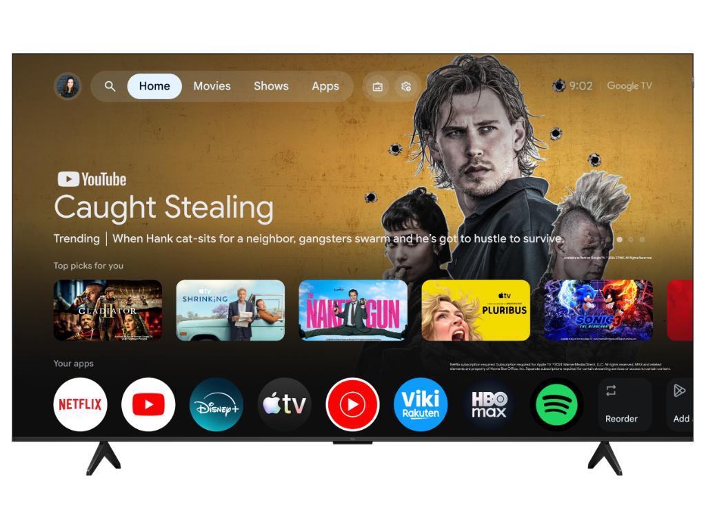 TCL 85"P7L 4K QLED Google TV