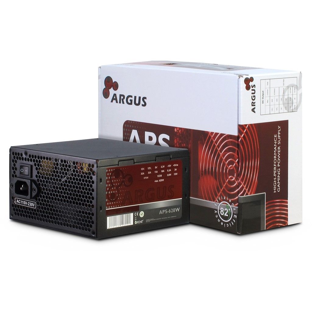 Inter-tech PSU Argus APS-620W 12cm fan, Mainboard 20+4Pin PCI-Express