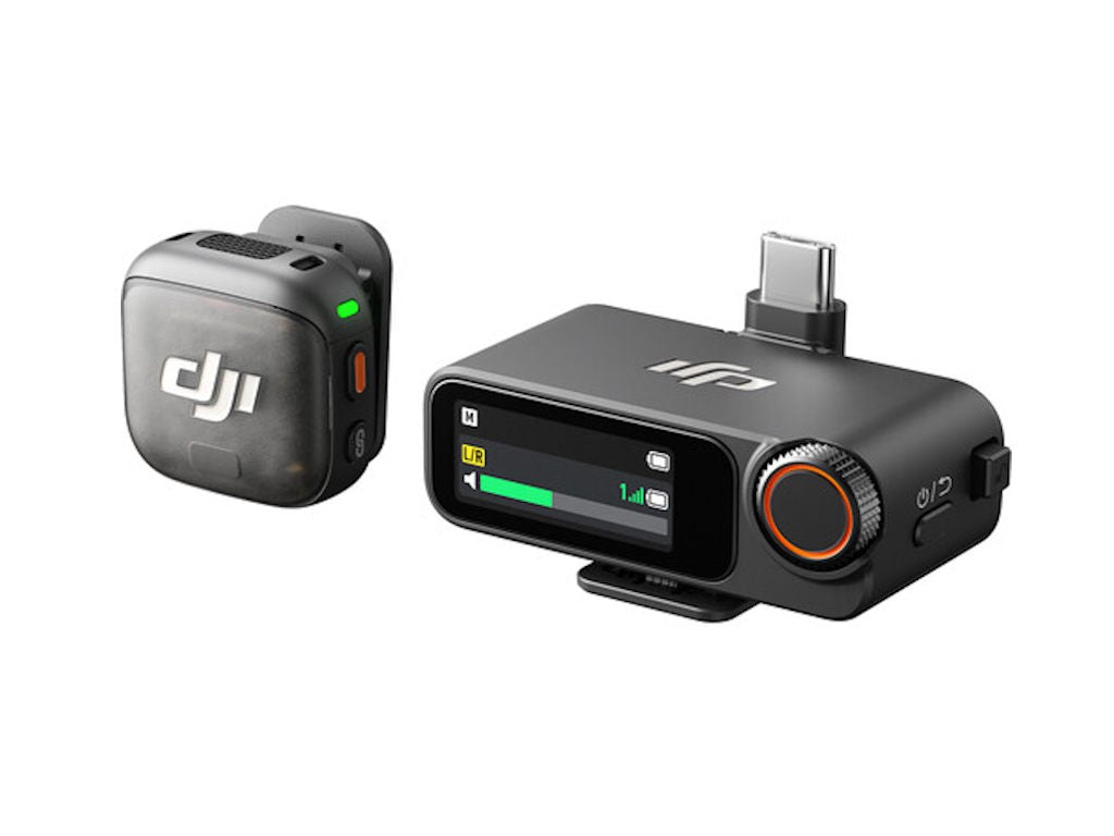 DJI Mic 3 (1 TX + 1 RX) Mikrofon,prenos do 250m,5.5h s nimanja,48kHz 24