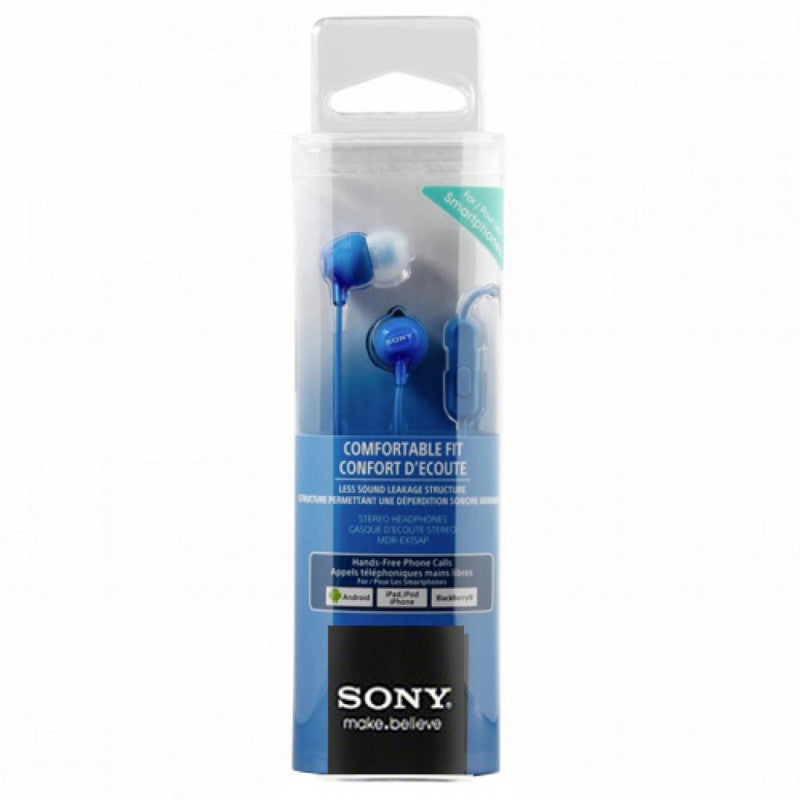 Sony slušalice EX-15 plave In-Ear, mikrofon