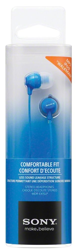 Sony slušalice EX15 plave In-Ear Blue Smartphone Mic and Control