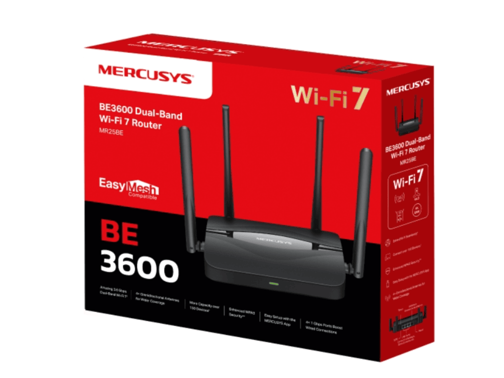 Mercusys MR25BE BE3600 WiFi 7 Dual Band Router