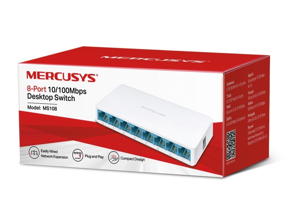 Mercusys MS108 Desktop Switch 8x10/100