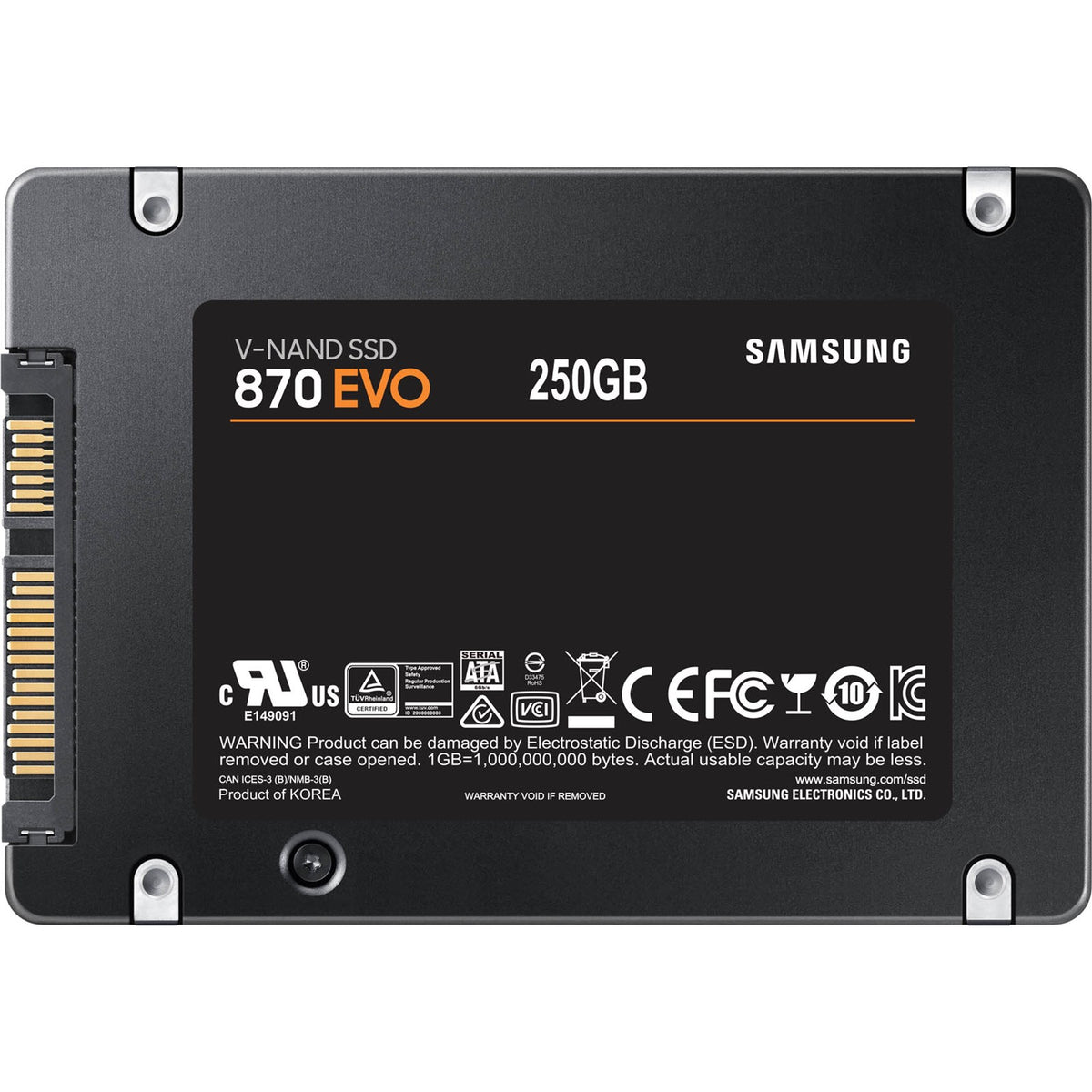 SAMSUNG SSD 870 EVO 250GB 2.5'' SATA3