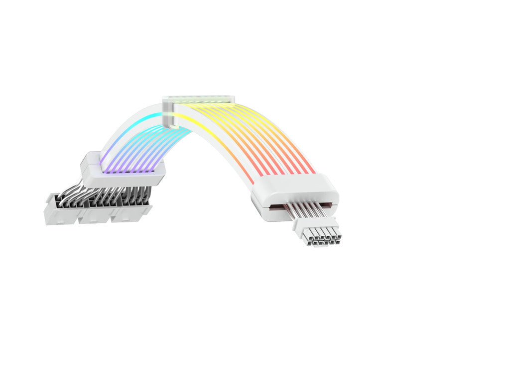 RYZE ARGB Napojni kabl za VGA 6pin 3x6+2Pin to 12VHPWR White