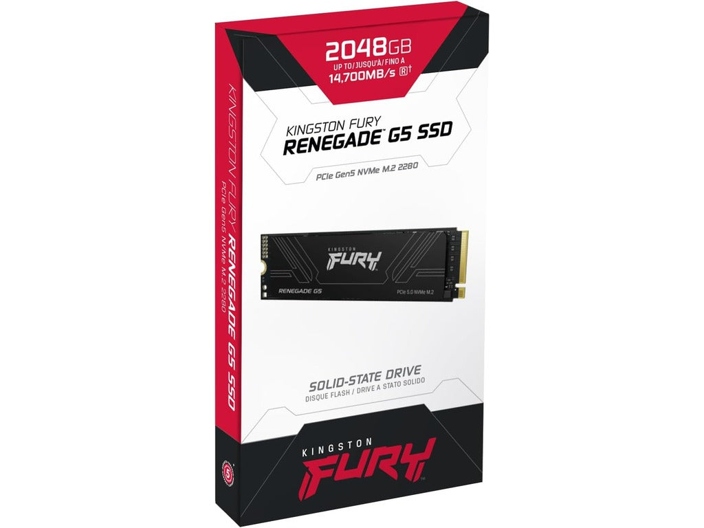 Kingston SSD 2TB NVMe M.2 Fury Renegade, PCIe 5.0 R/W : 14700/14000MB/s