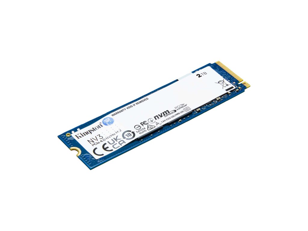 Kingston SSD 2TB NV3 NVMe PCIe Gen 4.0x4 R/W : 6000/5000MB/s